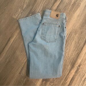 Carhartt Essential Denim Jeans Women’s 4 Regular Light Wash Workwear